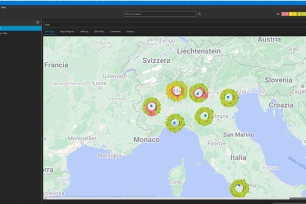 La dashboard di Prtg utilizzata da Banca Profilo