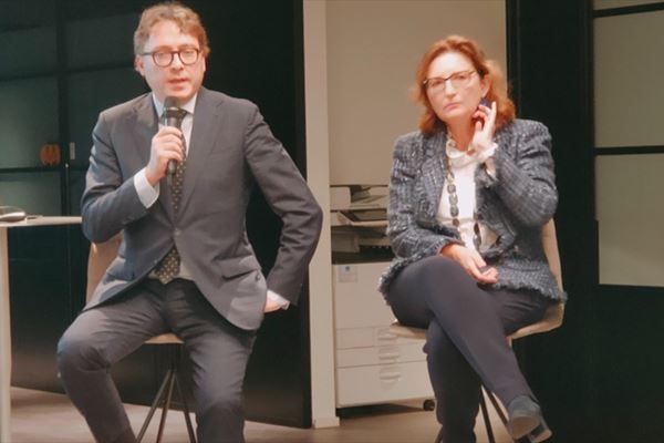 Alessandro La Volpe, amministratore delegato di Ibm Italia e Tiziana Tornaghi, general manager di Ibm Cònsulting Italia