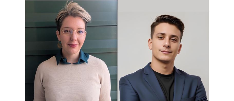 Erika Villa, security sales representative per l’Italia, e Tommaso Severini, regional partner manager di Vectra AI