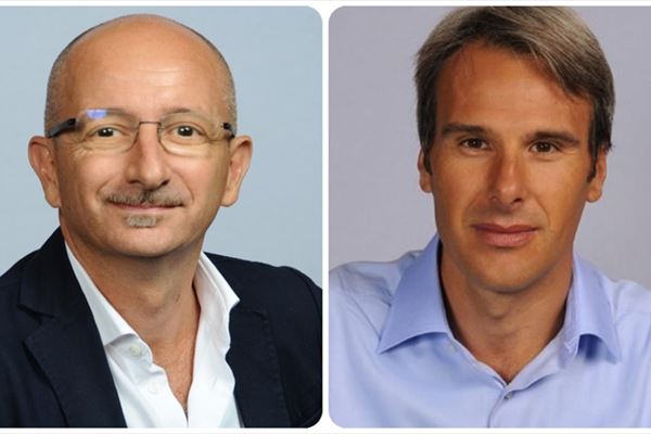 Michele Dalmazzoni, direttore dell’area Collaboration per South Emea, Francia e Israele ed Enrico Miolo, collaboration leader Italia di Cisco 