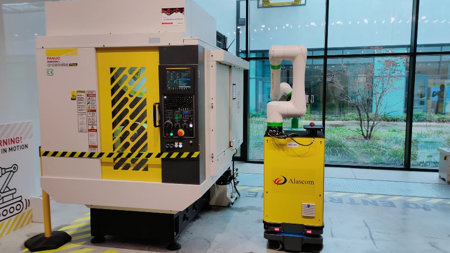 Uno scorcio del nuovo Fanuc Experience Center 5.0, attivo nella sede di Lainate