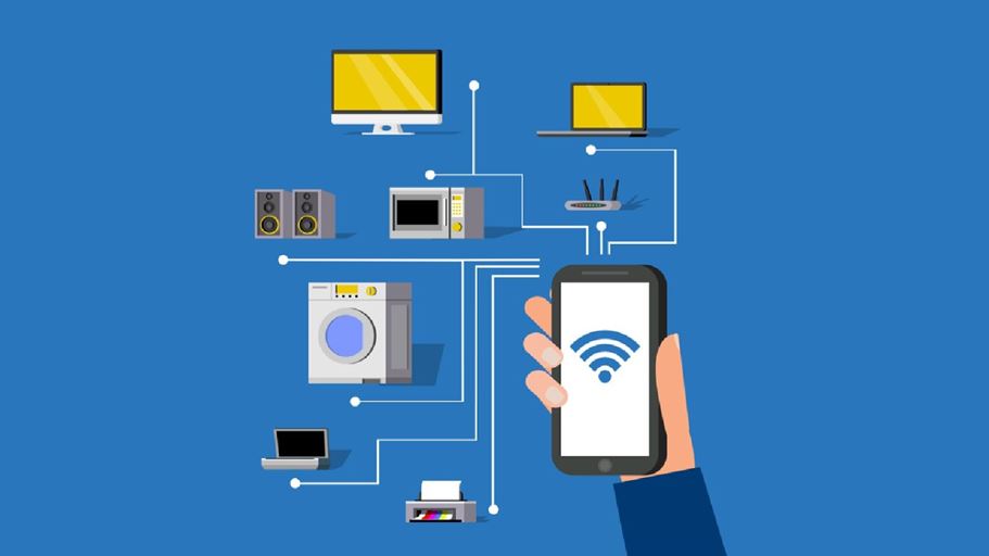 <a href="https://it.freepik.com/vettori-gratuito/concetto-di-tecnologia-wireless_9587464.htm#query=smart%20device&position=4&from_view=search&track=ais&uuid=db462538-a6a4-4e9f-841b-f60ee1ff0d94">Immagine di macrovector</a> su Freepik