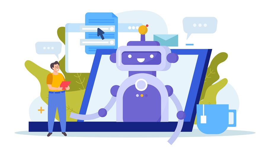 <a href="https://it.freepik.com/vettori-gratuito/composizione-piatta-nei-servizi-chatbot-con-un-uomo-che-parla-con-un-simpatico-robot-sull-illustrazione-vettoriale-dello-schermo-del-laptop_71866374.htm#fromView=search&page=1&position=42&uuid=6d8a1a5c-dedc-471d-8e88-719722d0f56f">Immagine di macrovector_official su Freepik</a>