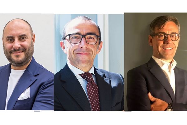 Rodolfo Falcone, country manager, Gianni Anguilletti, vicepresident Mediterranean Region, e Giorgio Galli, head of presales Italy di Red Hat