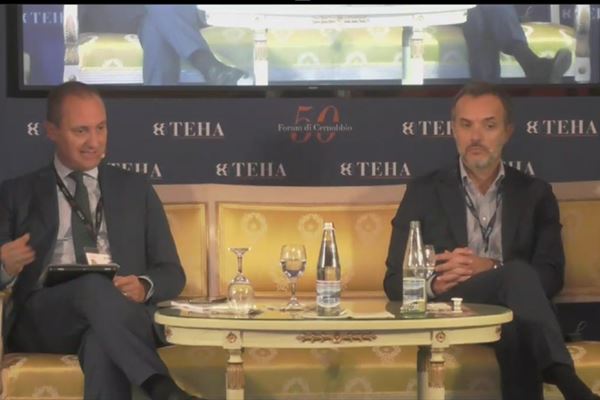 Corrado Panzeri, partner di Teha e Vincenzo Esposito, Ceo di Microsoft Italia