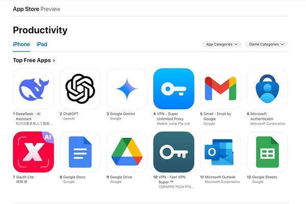 La classifica App Store di oggi