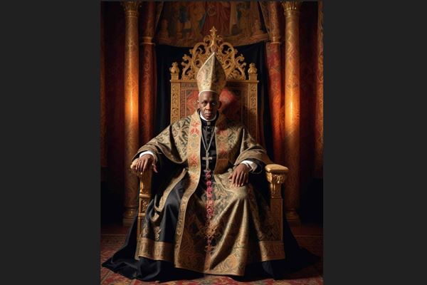 Immagine da noi generata con l'AI di Freepik (in questo caso è stato usato il prompt "Black Pope", quindi l'AI ha prodotto un risultato coerente)