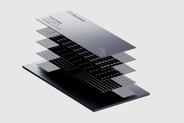 Un rendering del processore Quantum Nighthawk di Ibm