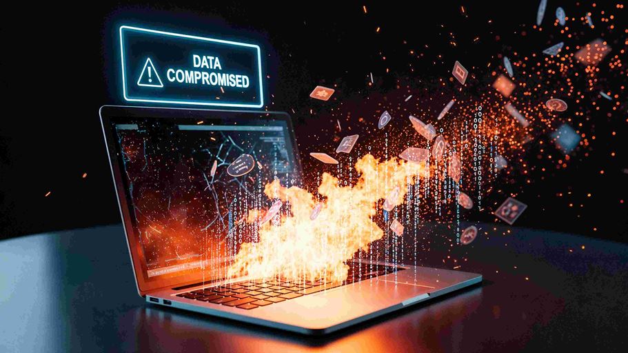 <a href="https://it.freepik.com/immagine-ia-gratis/violazione-dei-dati-laptop-che-esplode-concetto-di-attacco-informatico_419375528.htm">Immagine di freepik</a>