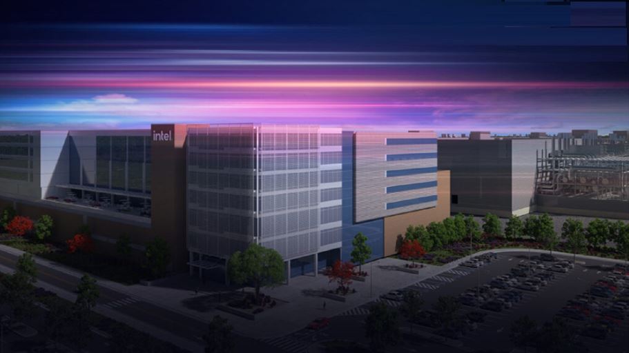 Un rendering del progetto di New Albany (Immagine: Intel)