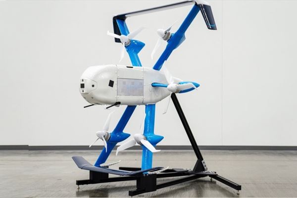 Un drone, modello MK30, di Amazon Prime Air (Immagine: Amazon)