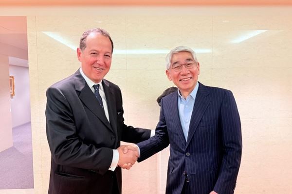 Carlo Nardello, vicepresidente di Comtel e presidente di Comtel Innovation, e Morita-San, Ceo di Nec Group