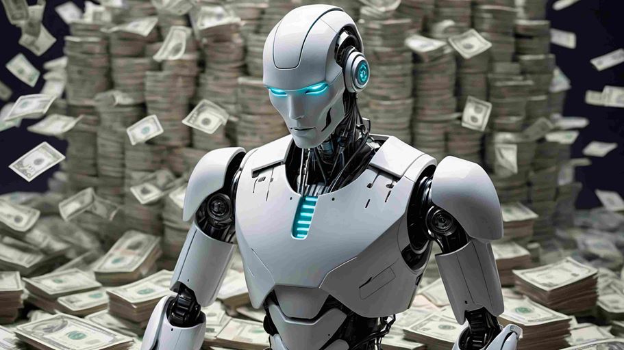 <a href="https://it.freepik.com/immagine-ia-gratis/robot-tecnologico-avanzato-che-interagisce-con-il-denaro-e-la-finanza_236280707.htm">Immagine di freepik</a>