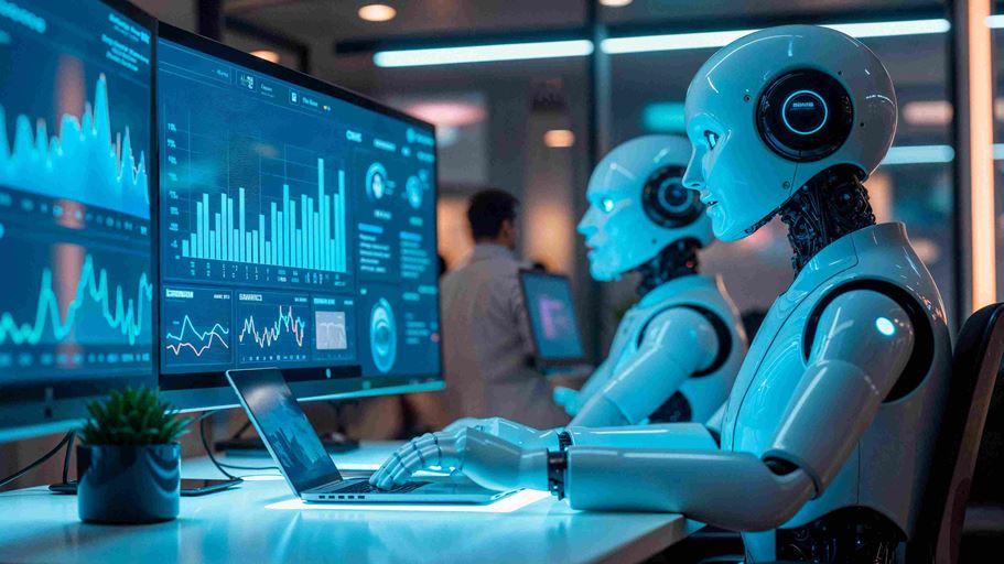 <a href="https://www.freepik.com/free-ai-image/robots-analyzing-data-computer-screens_416630158.htm">Image by freepik</a>