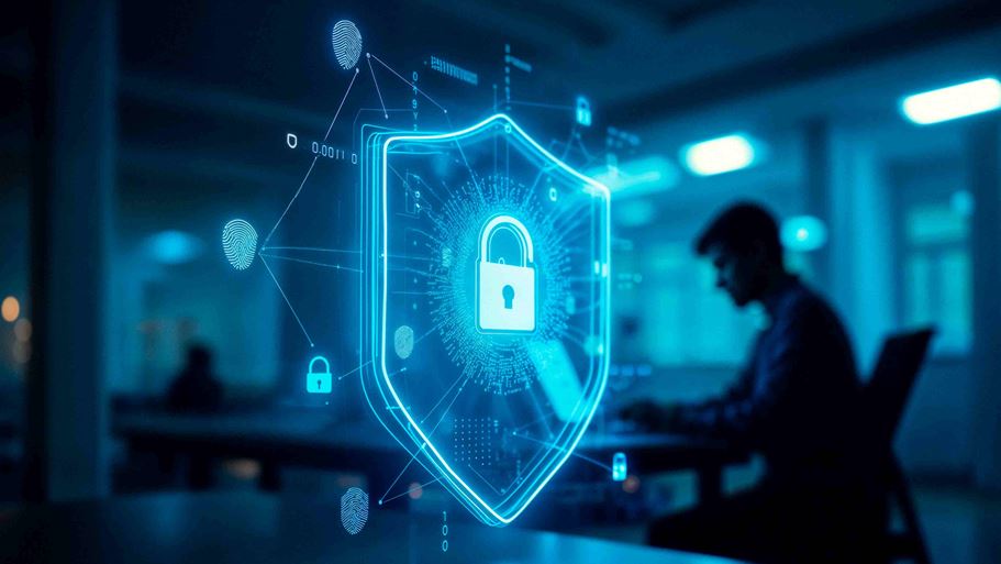 <a href="https://it.freepik.com/immagine-ia-gratis/concetto-di-cibersicurezza-e-protezione-dei-dati_418993447.htm">Immagine di freepik</a>