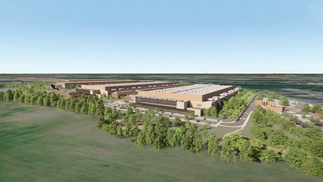 Un rendering del futuro campus (Immagine: Data4)