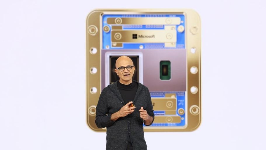 Il Ceo, Satya Nadella, sul palco della conferenza "Microsoft Build 2026 (Immagine: Microsoft)