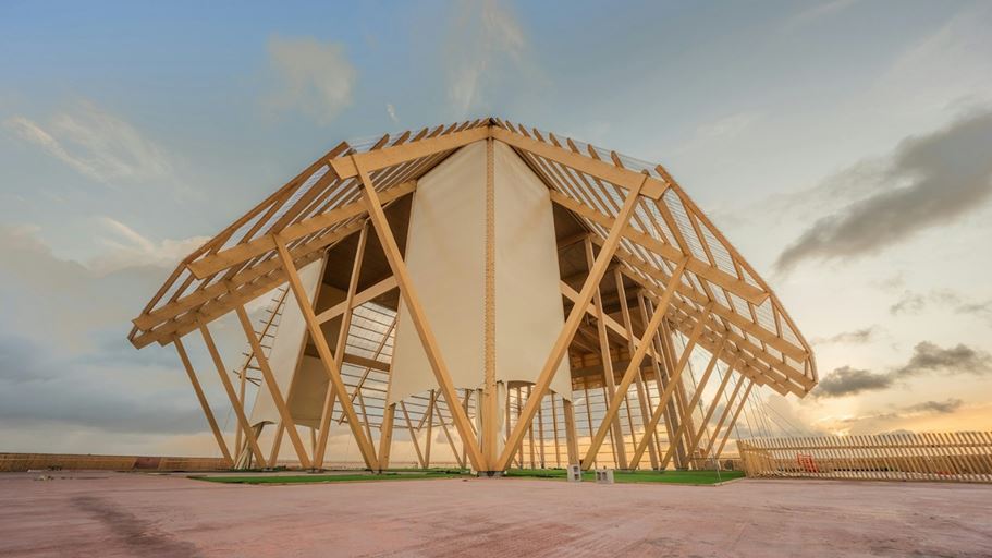Il Barbados National Performing Arts Pavilion (Immagine: StructureCraft)