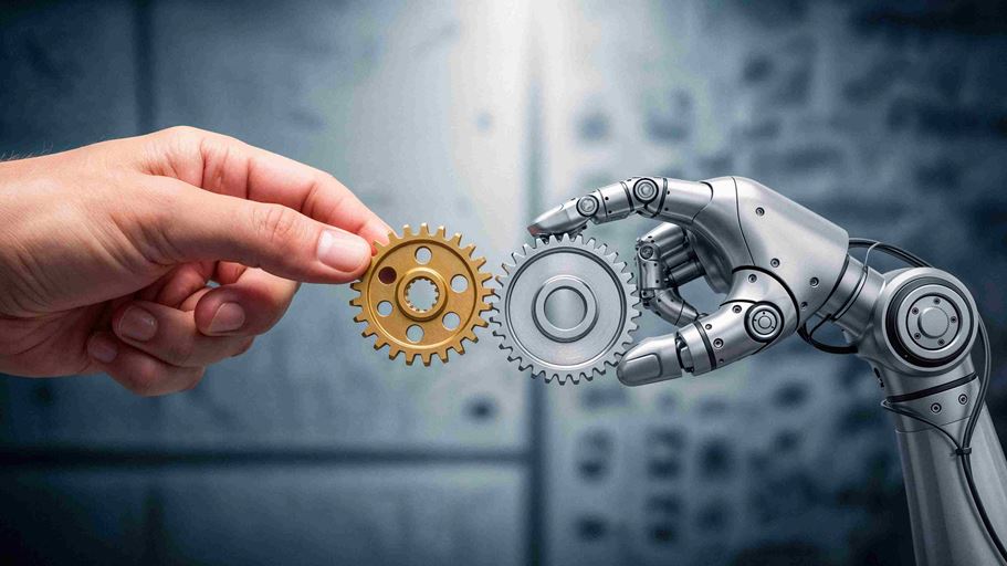 <a href="https://www.magnific.com/free-ai-image/human-hand-passing-gear-robotic-hand_419672558.htm">Image by magnific</a>